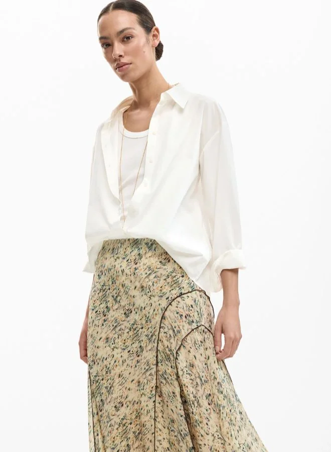 DESIGUAL Beige Wild midi skirt for Women | Best Price UAE
